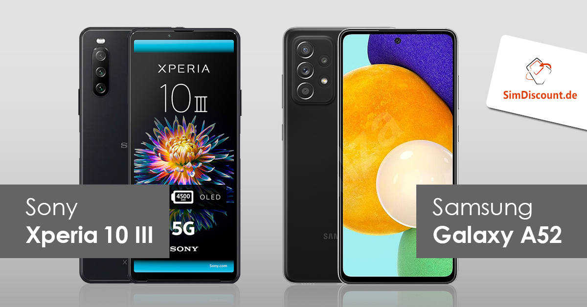 Sony Xperia 10 III vs. Samsung Galaxy A52