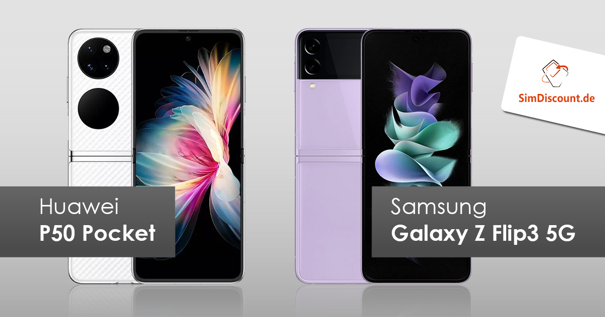 Huawei P50 Pocket VS. Samsung Galaxy Z Flip3 5G