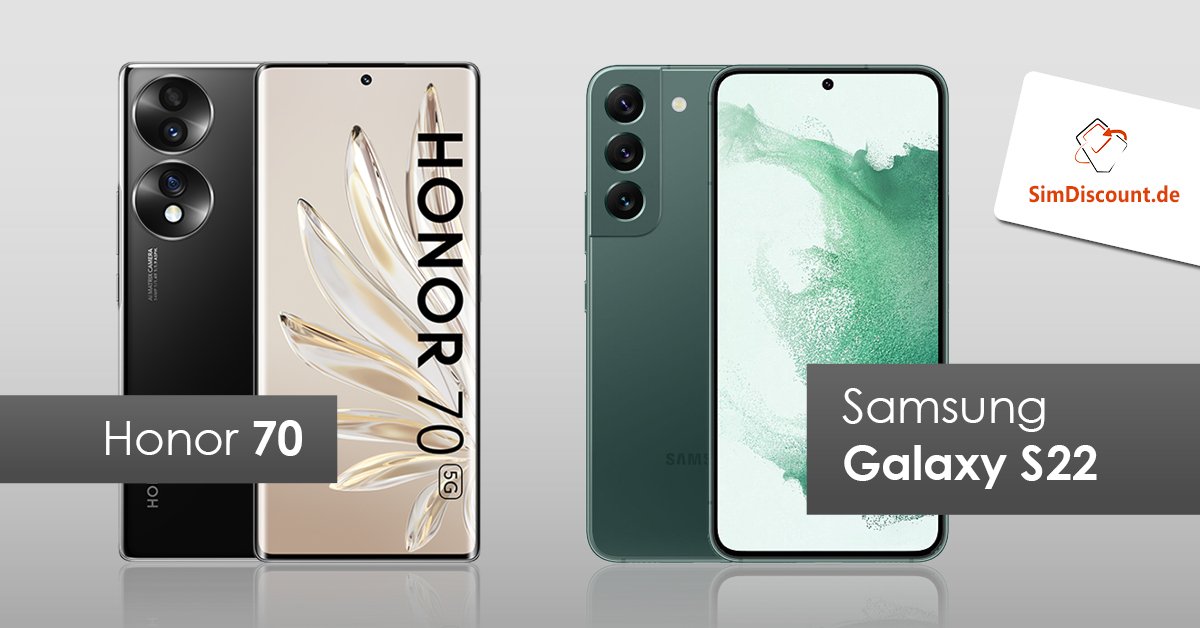 Honor 70 VS. Samsung Galaxy S22